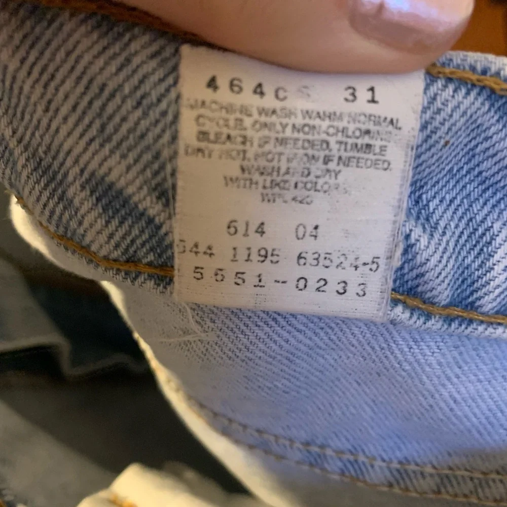 1995 vintage Levi’s 551 Relaxed Tapered Leg Womens Jeans USA Made Sz 16 M - Picture 5 of 9